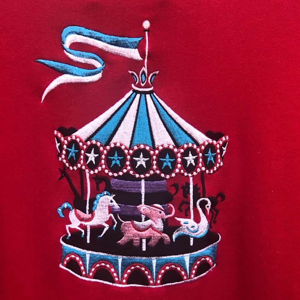 Bob Mackie 1x Euc Vintage Whimsical Carousel Wear… - image 4
